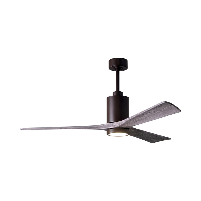 Patricia 3 LED Ceiling Fan in Textured Bronze/Barnwood (60-Inch).