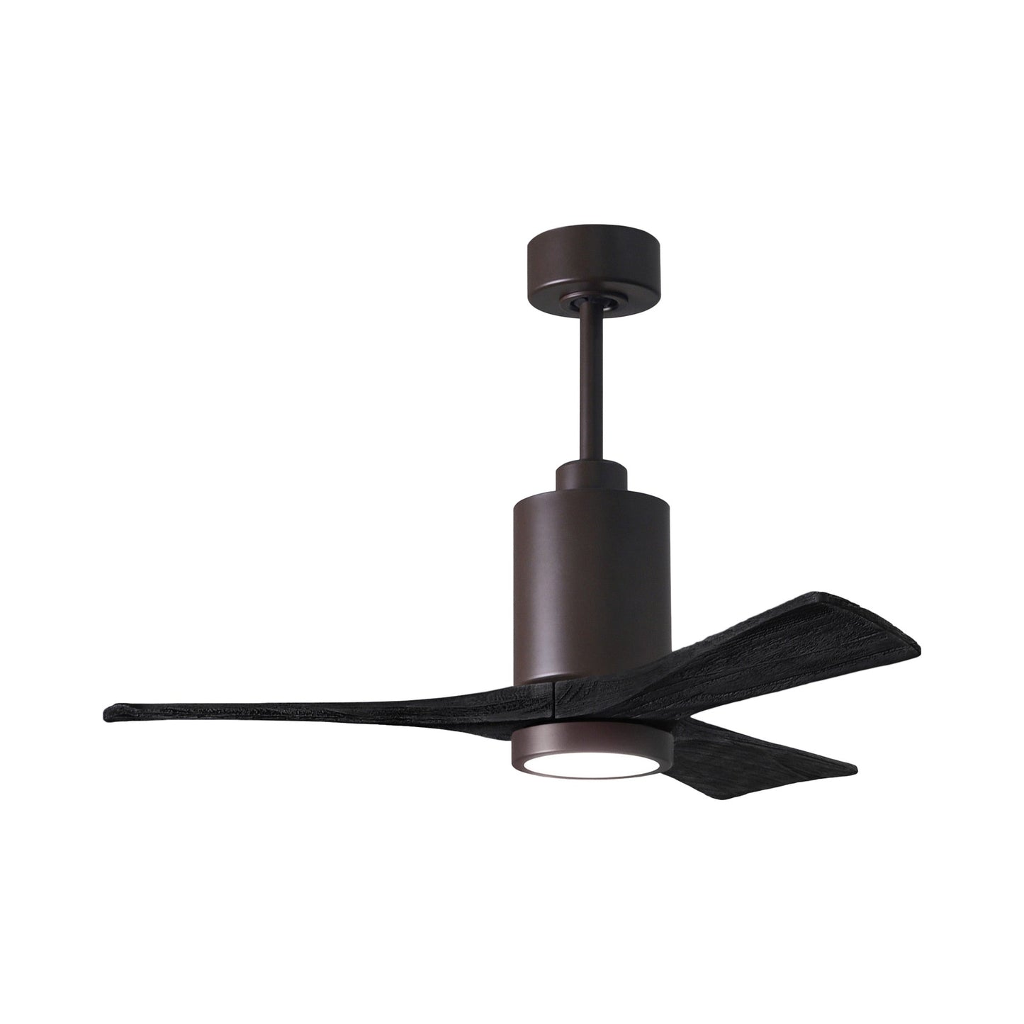 Patricia 3 Indoor / Outdoor LED Ceiling Fan in Textured Bronze/Matte Black (42-Inch).