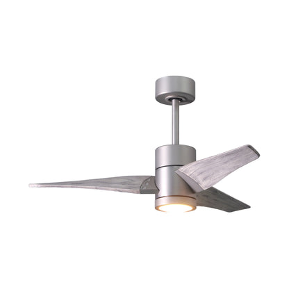 Super Janet LED Ceiling Fan in Brushed Nickel/Barn Wood (42-Inch).