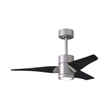 Super Janet LED Ceiling Fan in Brushed Nickel/Matte Black (42-Inch).