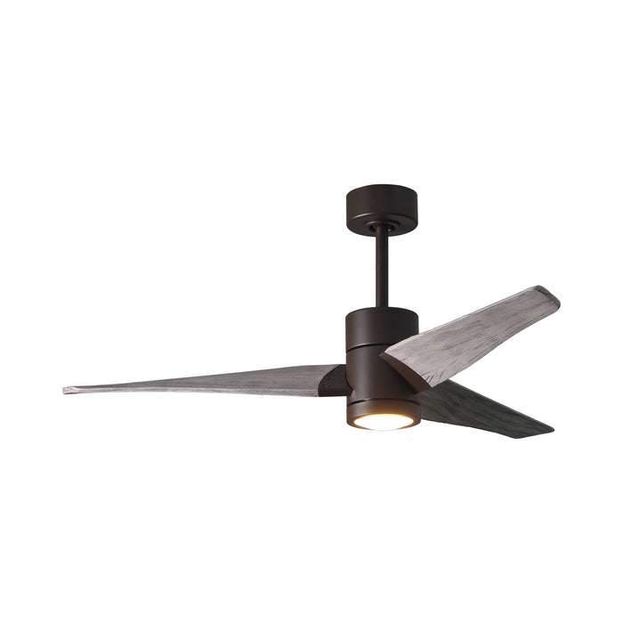 Super Janet LED Ceiling Fan in Textured Bronze/Barn Wood (52-Inch).