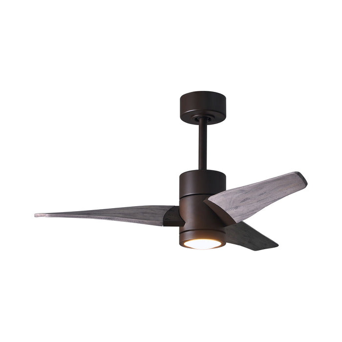 Super Janet LED Ceiling Fan in Textured Bronze/Barn Wood (42-Inch).
