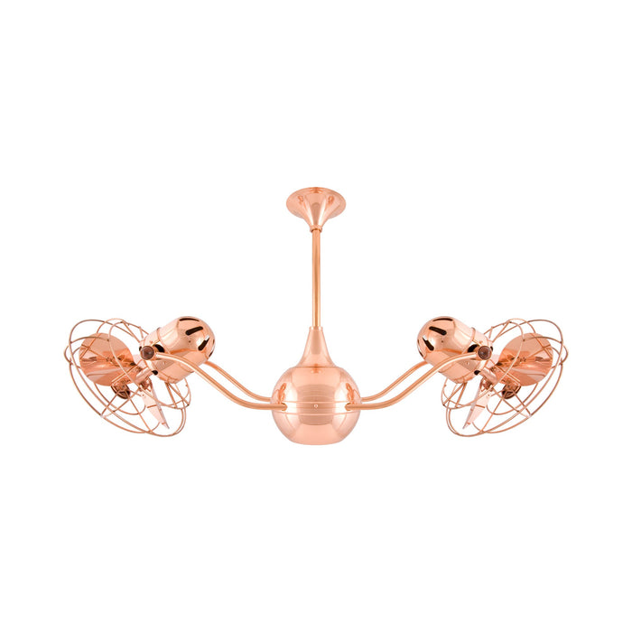 Vent-Bettina Ceiling Fan in Polished Copper/Metal.