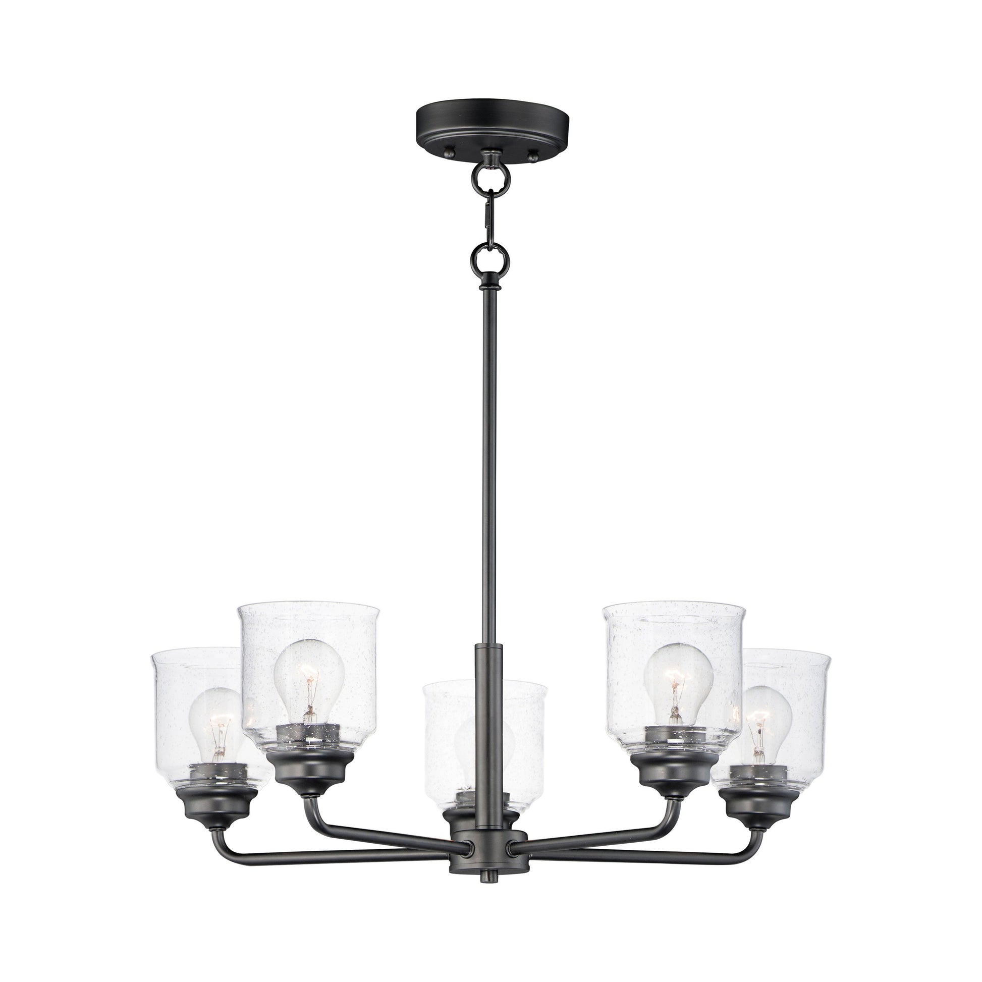 Acadia Chandelier in Black (5-Light).