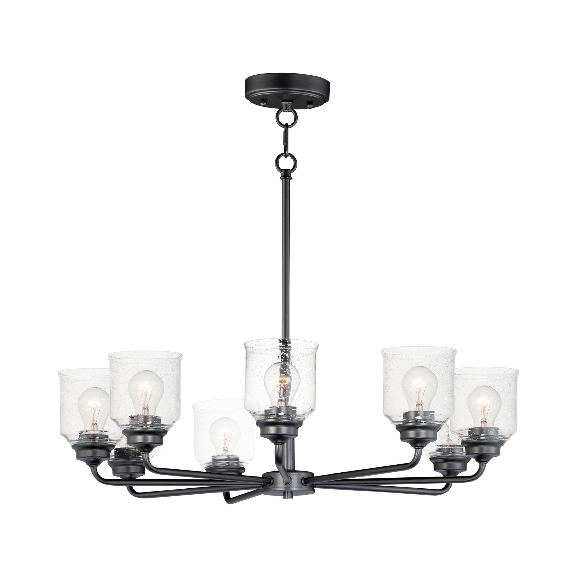 Acadia Chandelier in Black (8-Light).