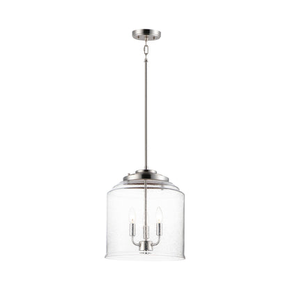 Acadia Pendant Light in Satin Nickel (3-Light).