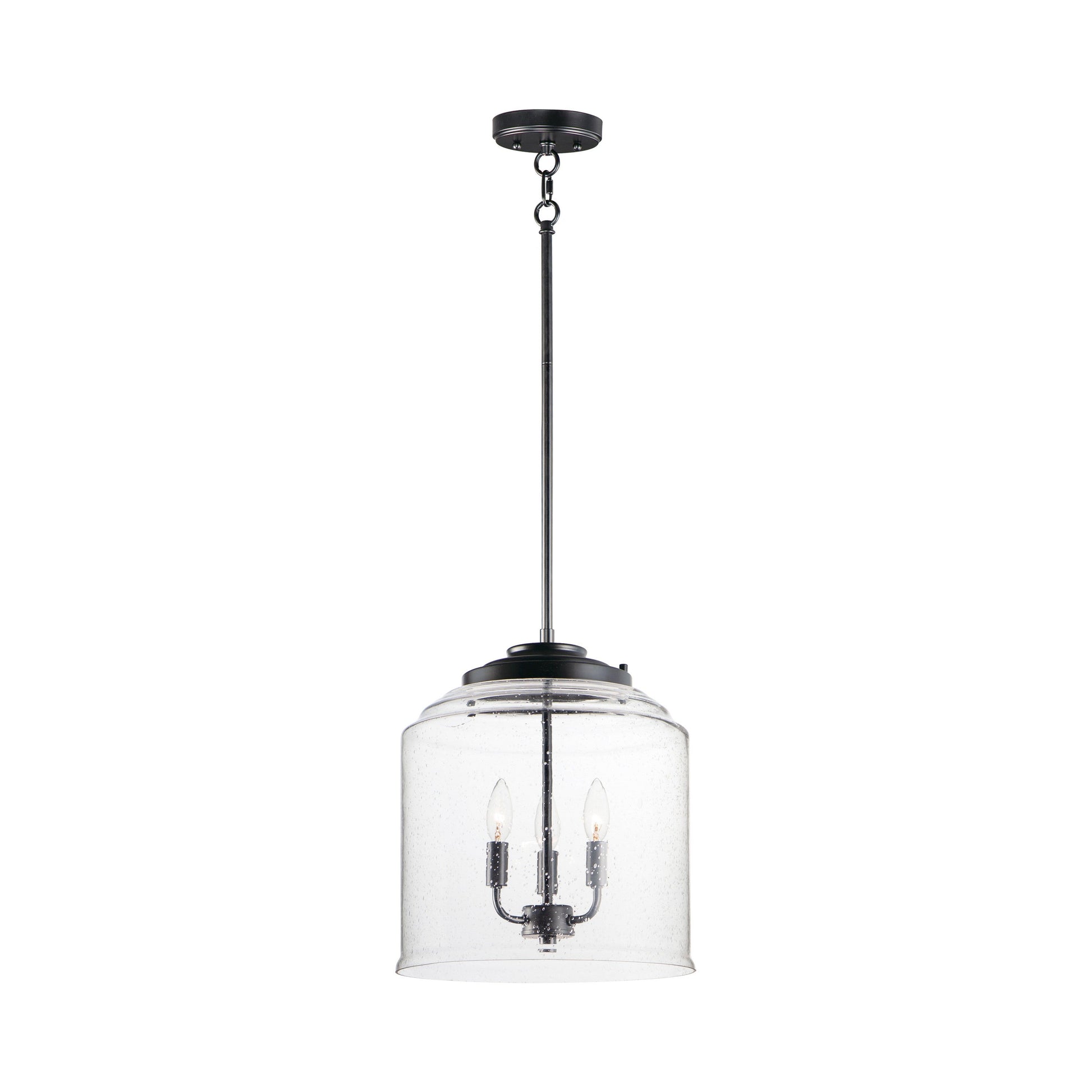 Acadia Pendant Light in Black (3-Light).