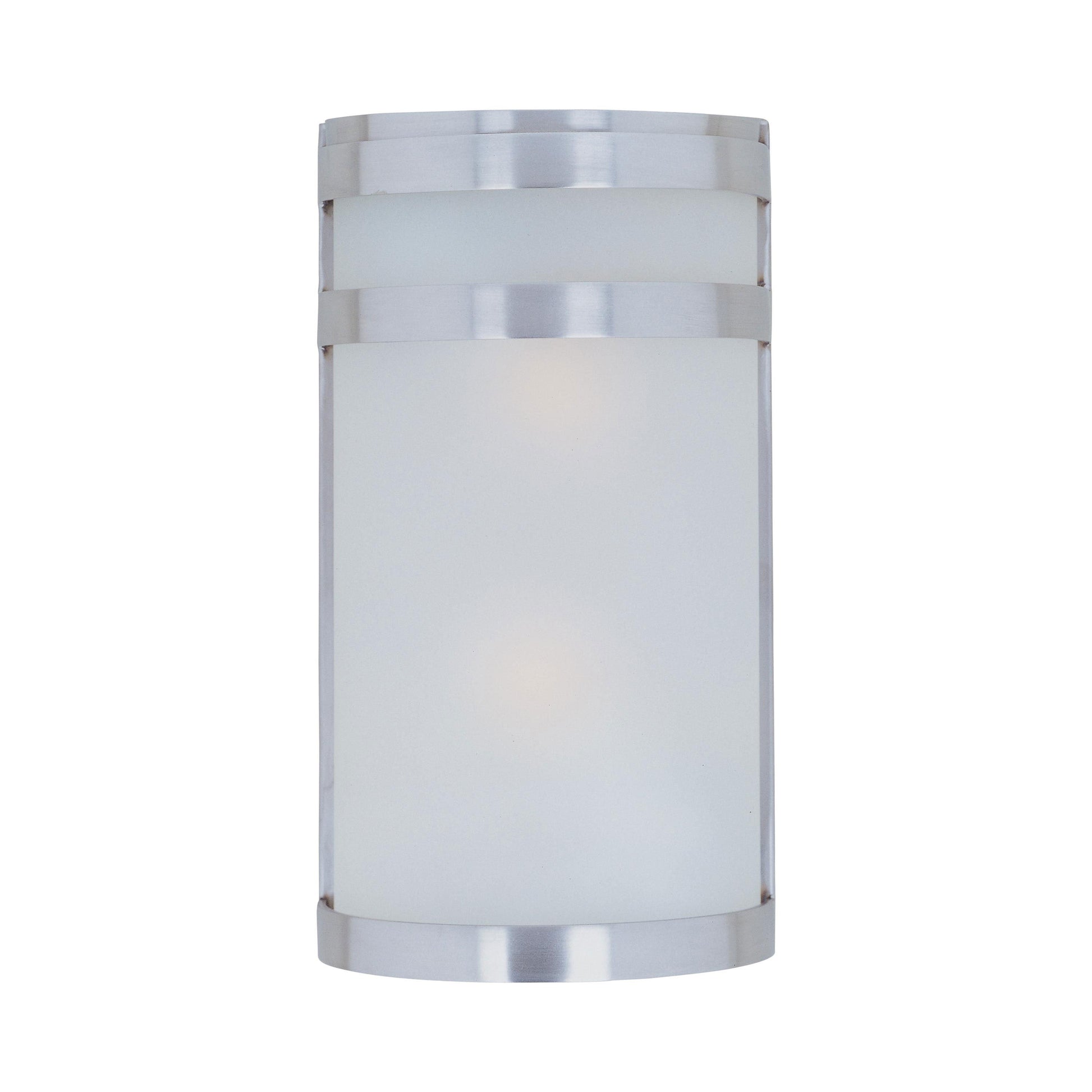 Arc Outdoor Wall Light in Incandescent/2-Light/Stainless Steel.