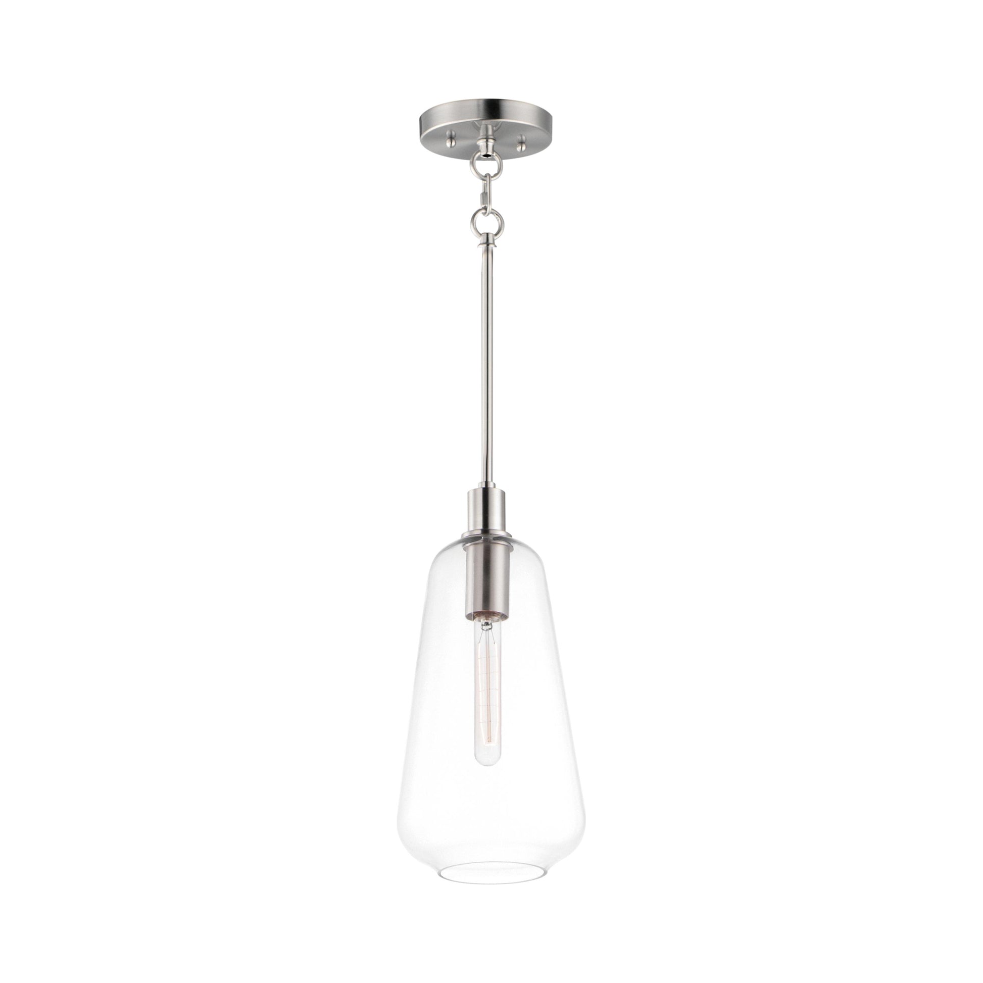 Babylon Pendant Light in Satin Nickel (7.5-Inch).