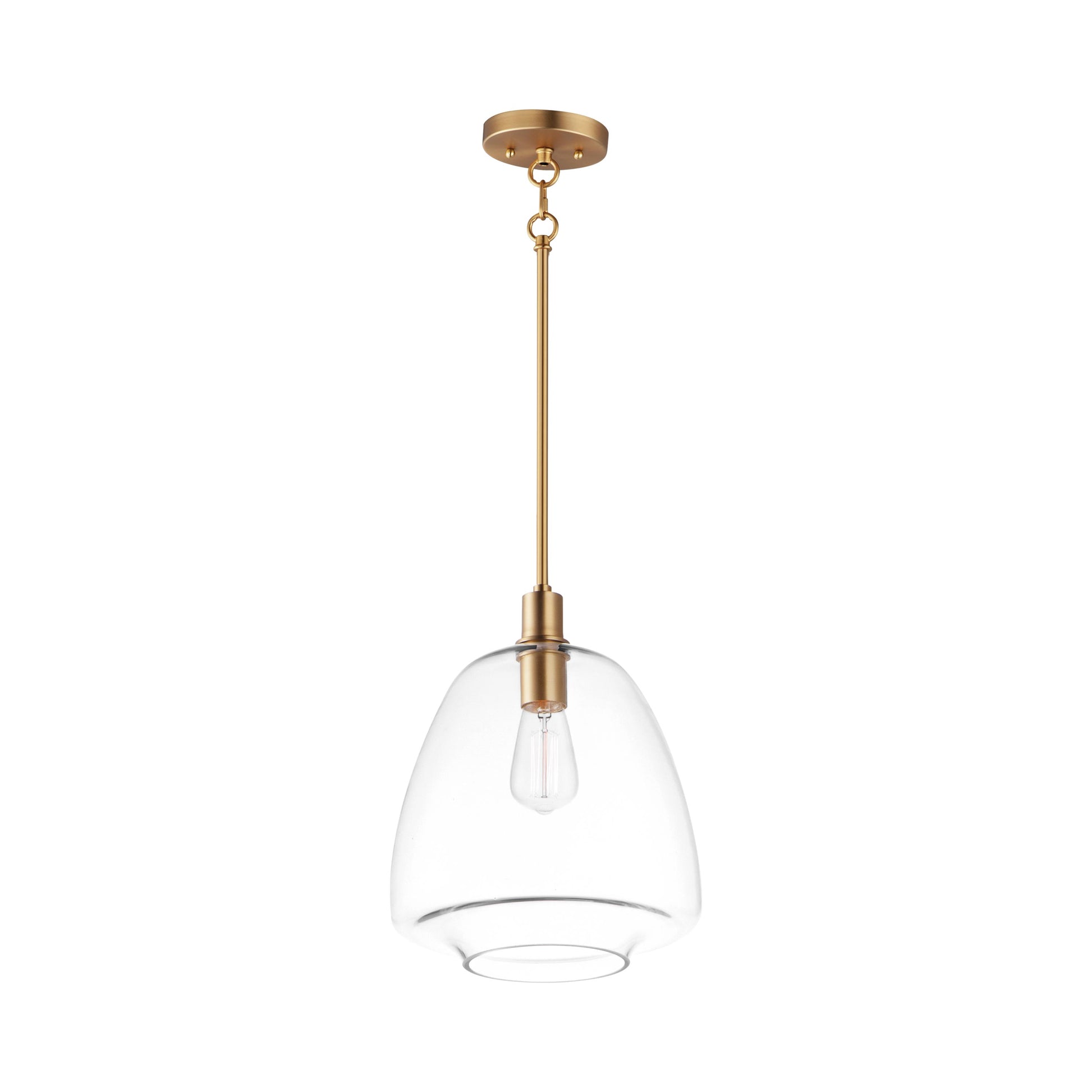 Babylon Pendant Light in Satin Brass (11.5-Inch).