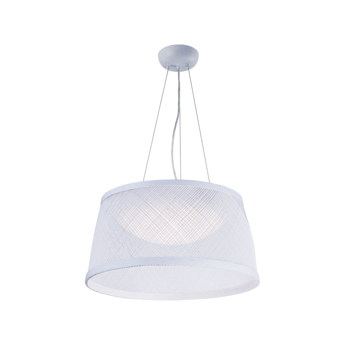 Bahama Outdoor LED Pendant Light in White (Small).