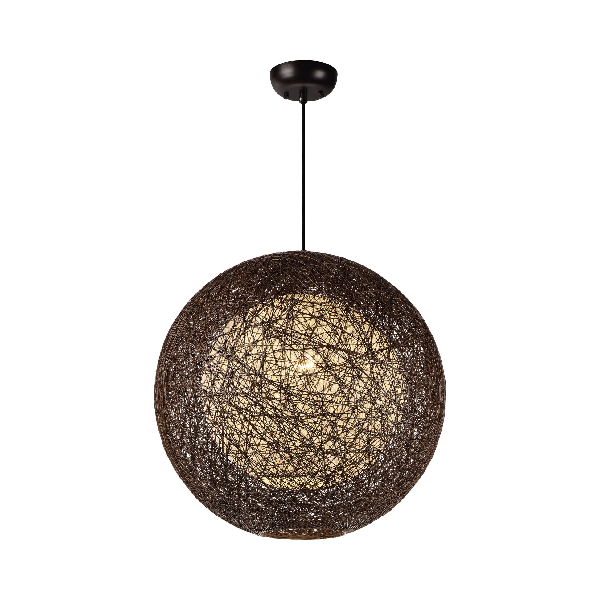 Bali Outdoor Pendant Light in Chocolate (Medium).