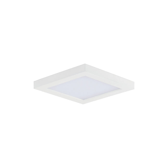 Chip LED Flush Mount Ceiling Light in Small/Square/White.