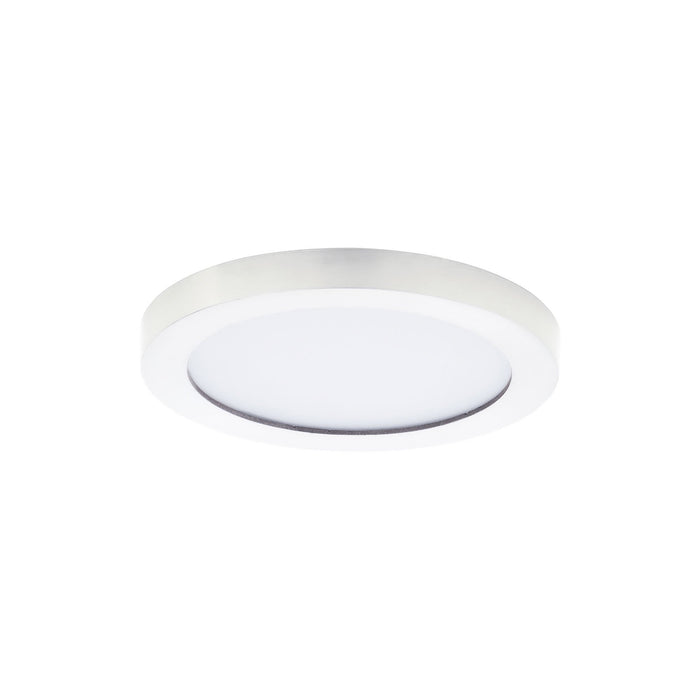 Chip LED Flush Mount Ceiling Light in Small/Round/White.