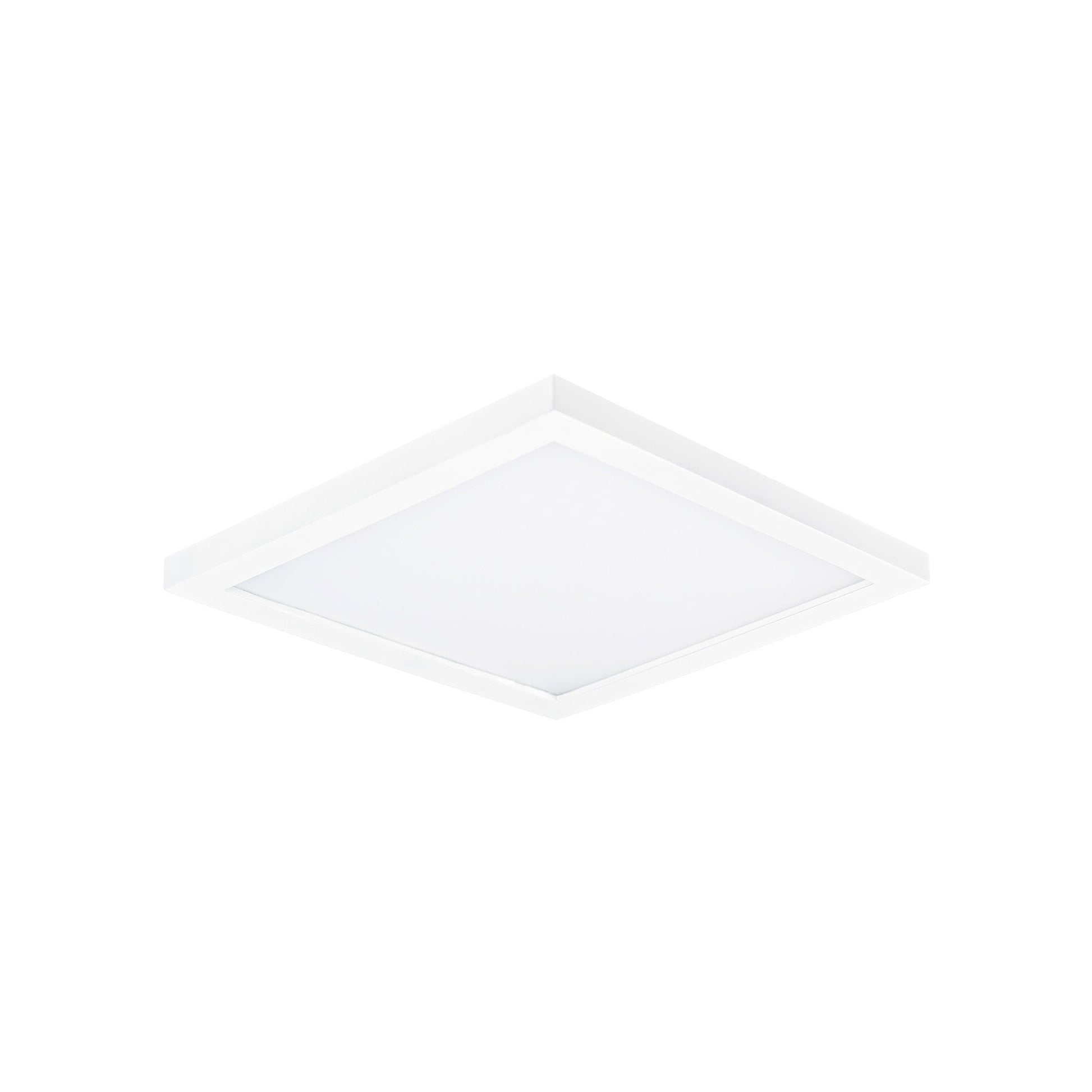 Chip LED Flush Mount Ceiling Light in White (Small/Square).