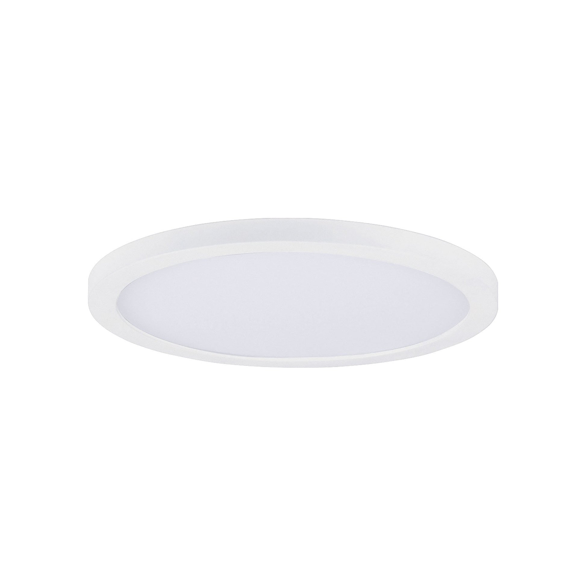Chip LED Flush Mount Ceiling Light in White (Small/Round).