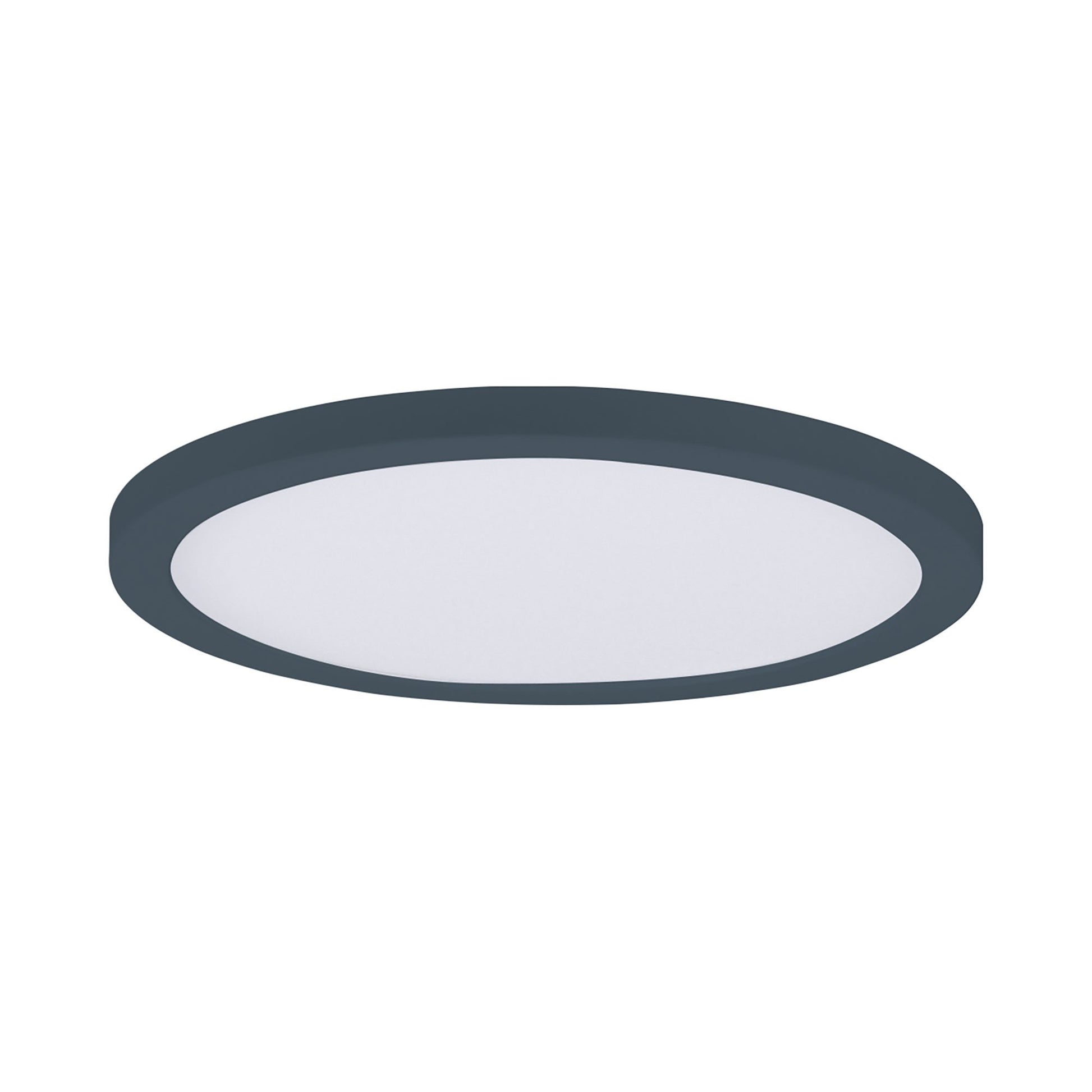 Chip LED Flush Mount Ceiling Light in Black (Medium/Round).