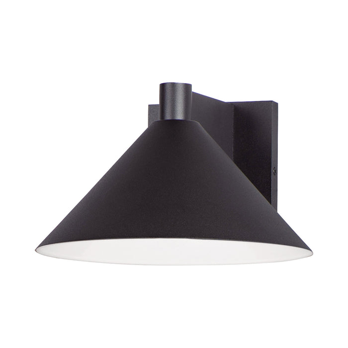 Conoid Outdoor LED Wall Light in Black (Large).