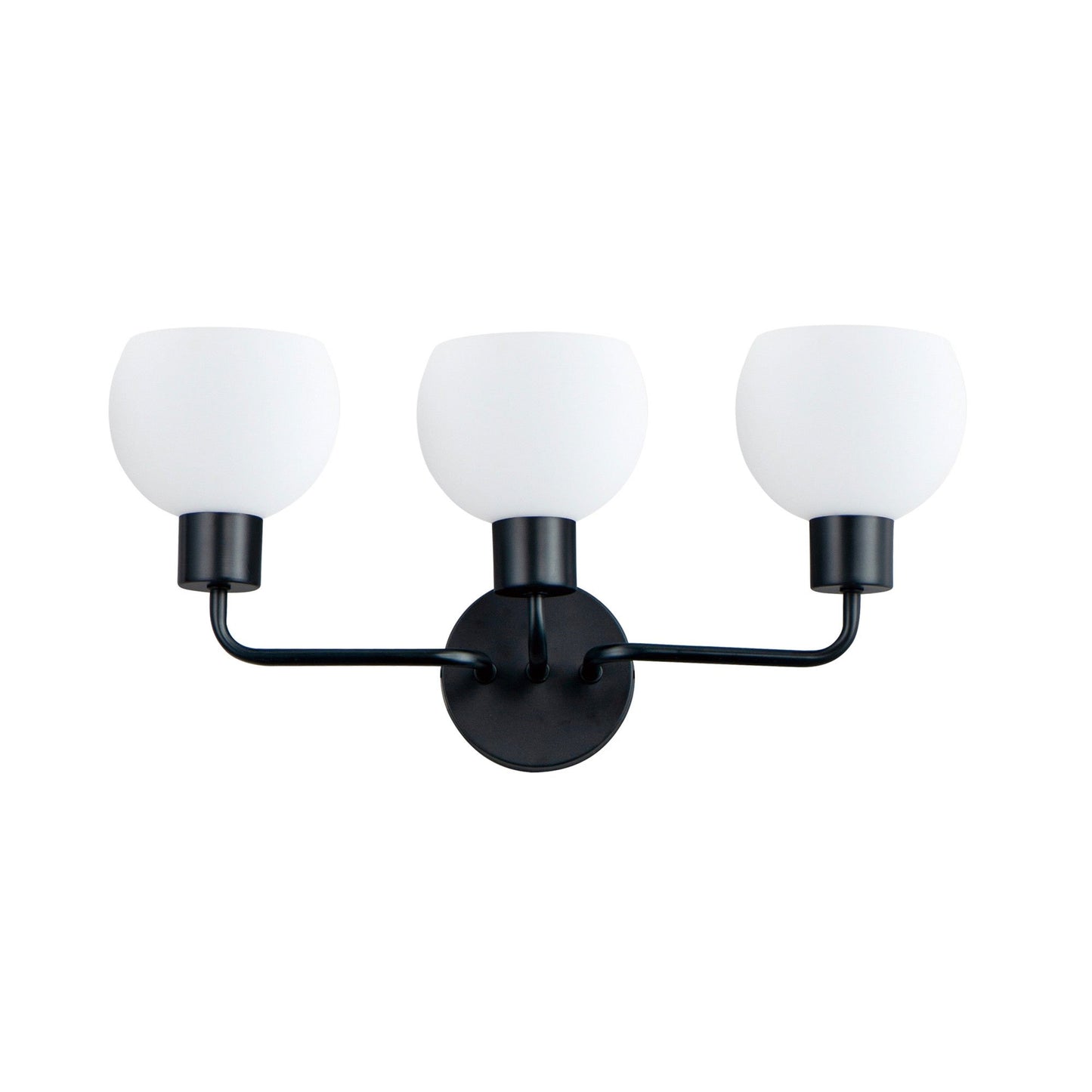 Coraline Bath Vanity Light in Black (3-Light).