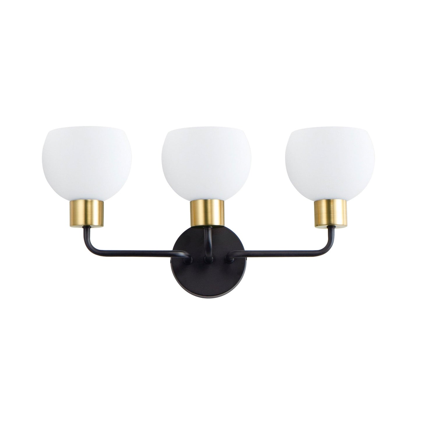 Coraline Bath Vanity Light in Bronze/Satin Brass (3-Light).