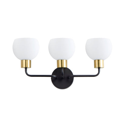 Coraline Bath Vanity Light in Bronze/Satin Brass (3-Light).