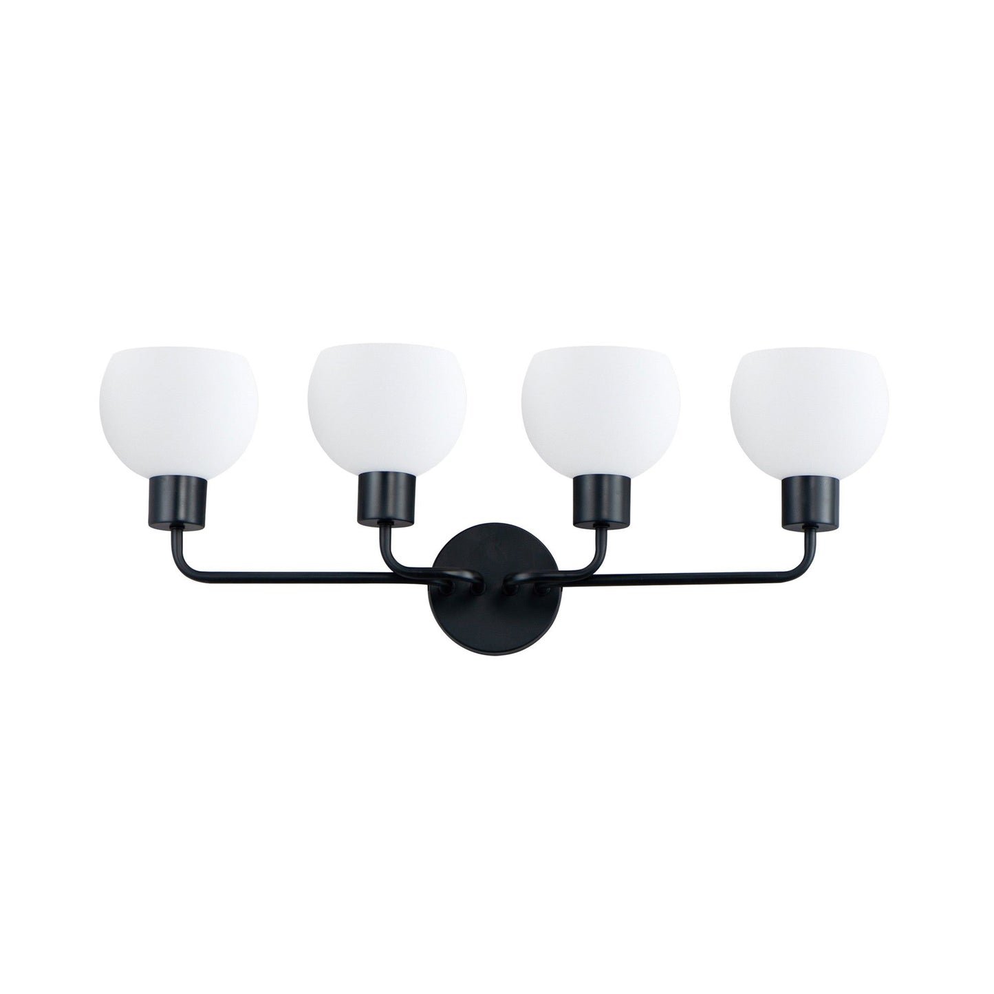 Coraline Bath Vanity Light in Black (4-Light).