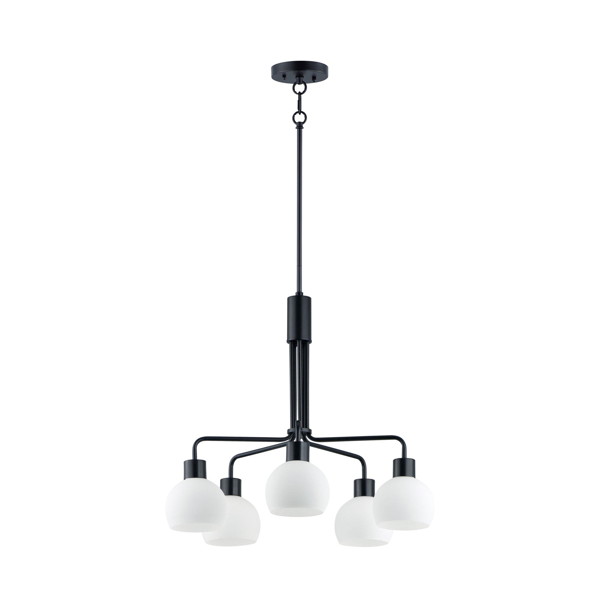 Coraline Chandelier in Black (5-Light).