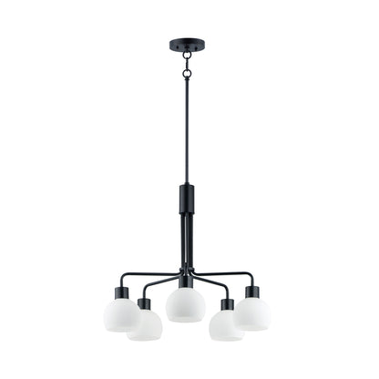 Coraline Chandelier in Black (5-Light).