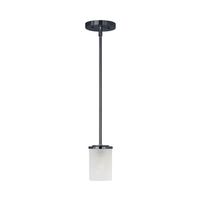 Corona Mini Pendant Light in Black (Frosted Glass).