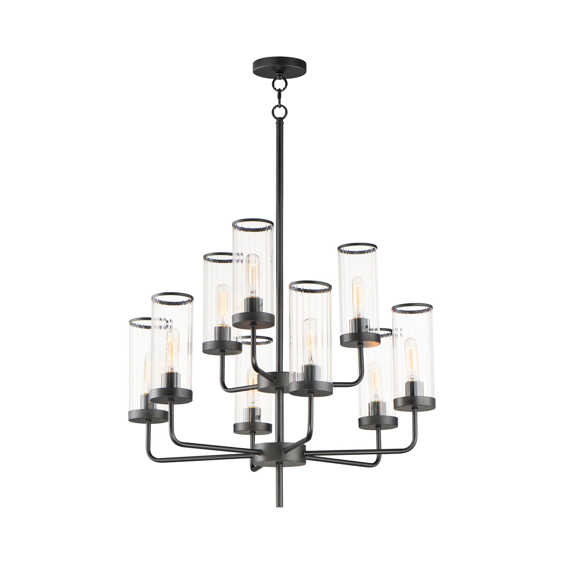 Crosby Chandelier in Black (9-Light).