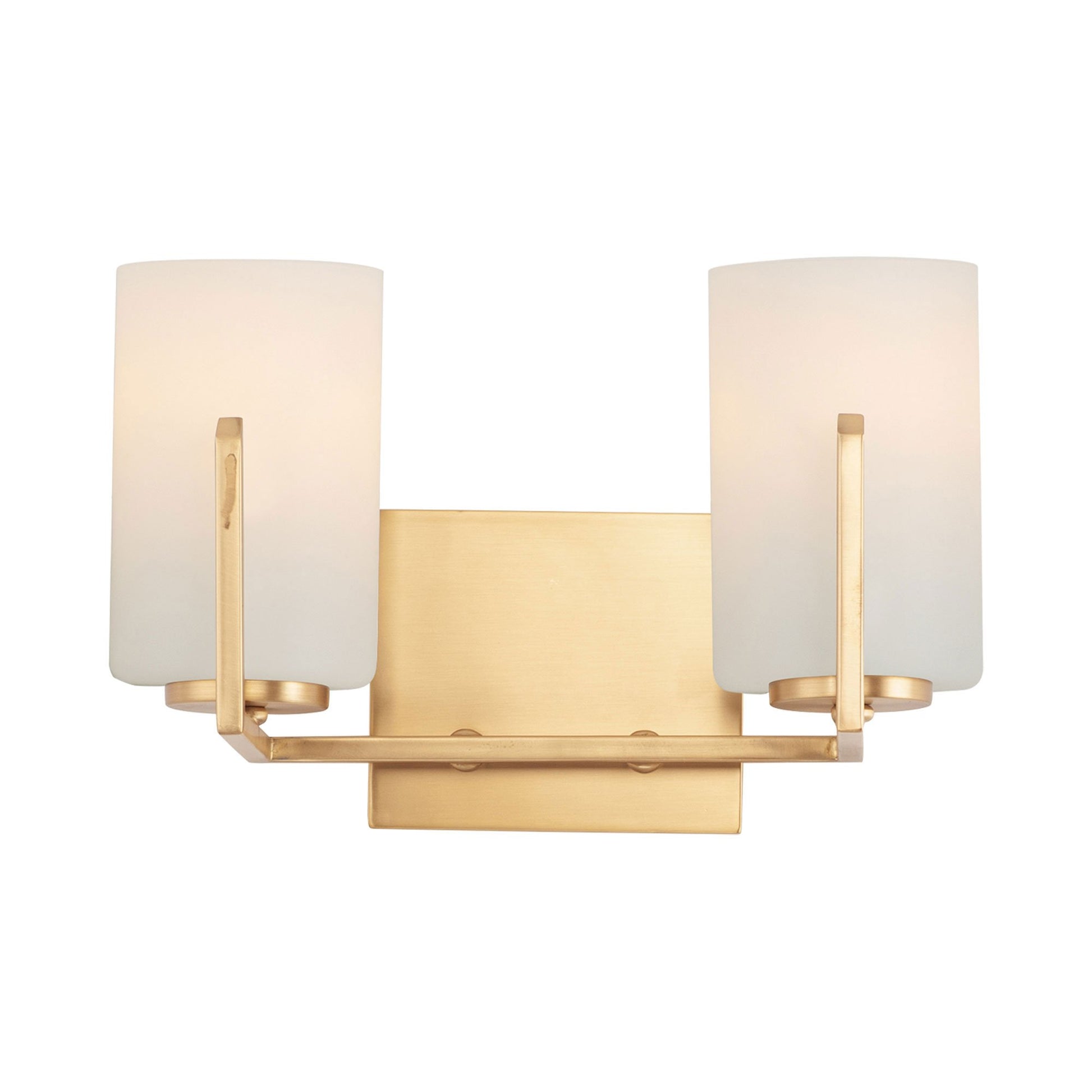 Dart Bath Vanity Light in Satin Brass (2-Light).