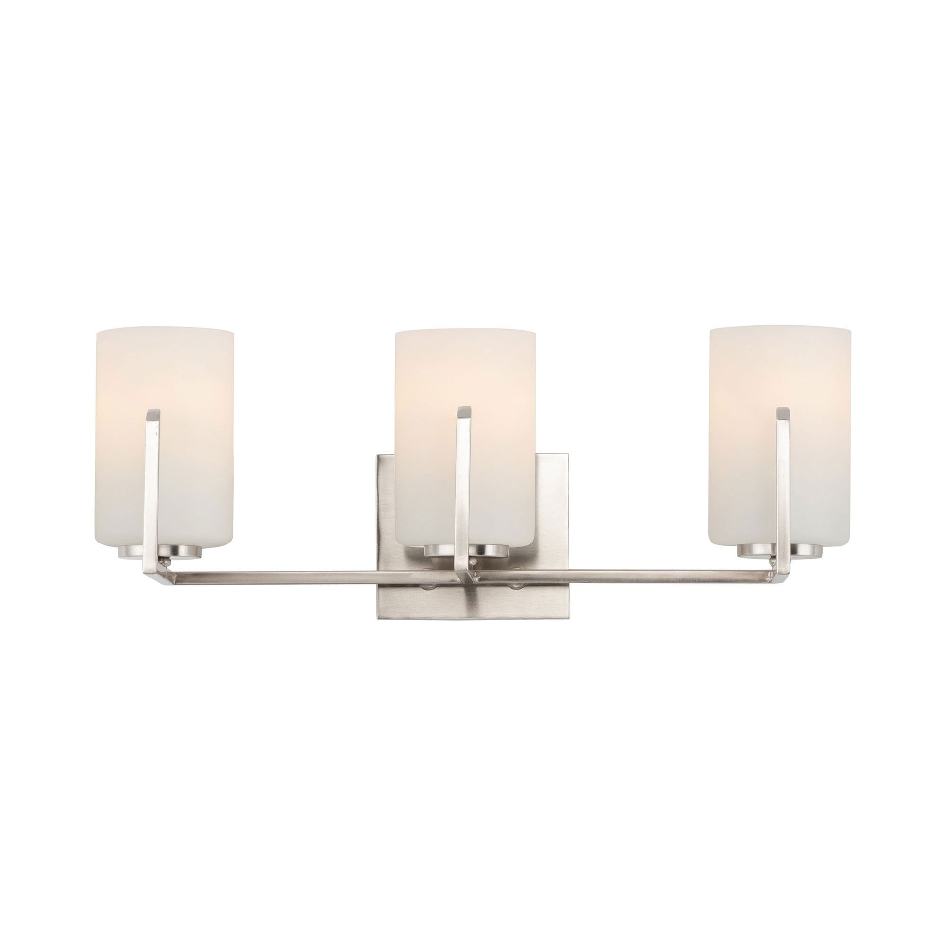 Dart Bath Vanity Light in Satin Nickel (3-Light).