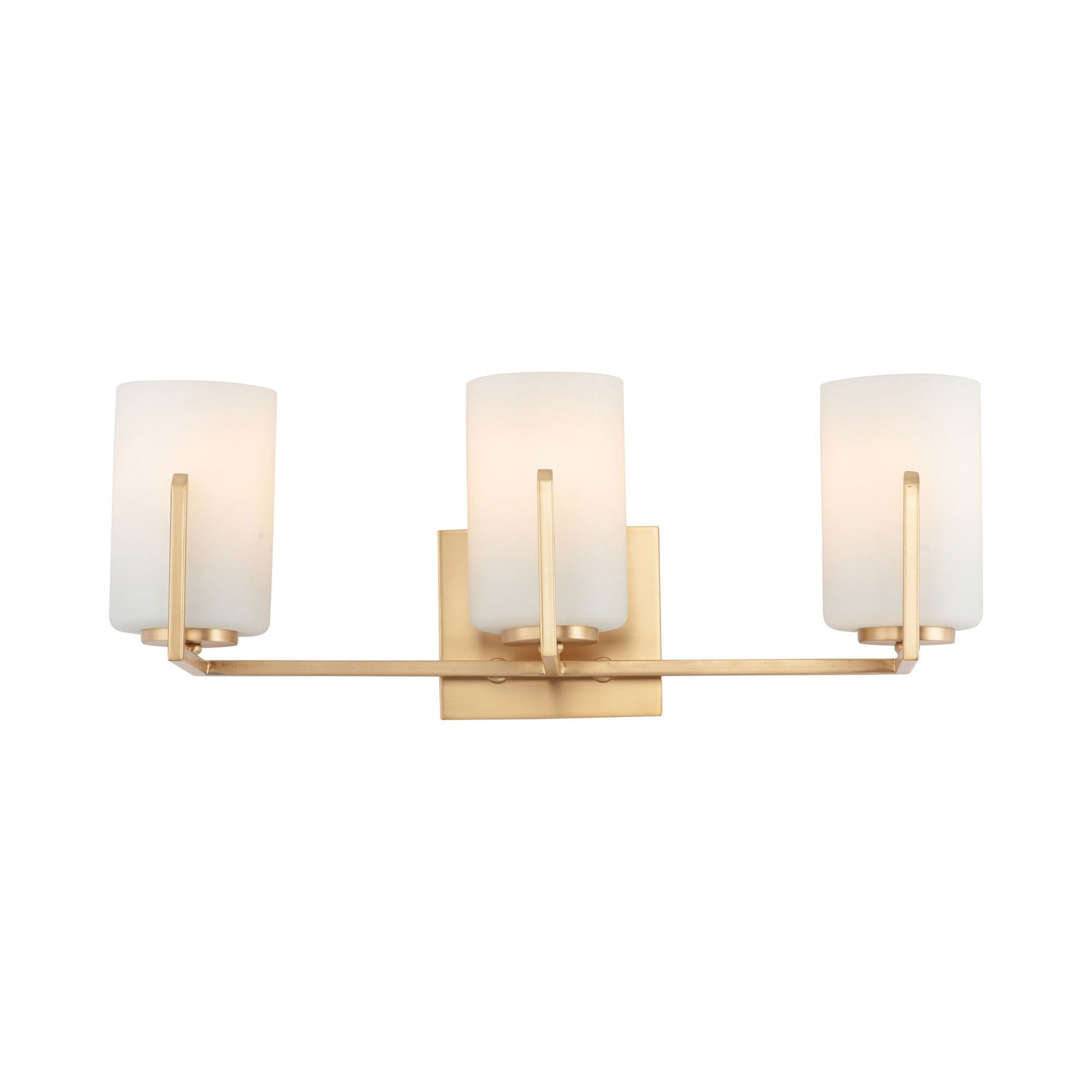 Dart Bath Vanity Light in Satin Brass (3-Light).