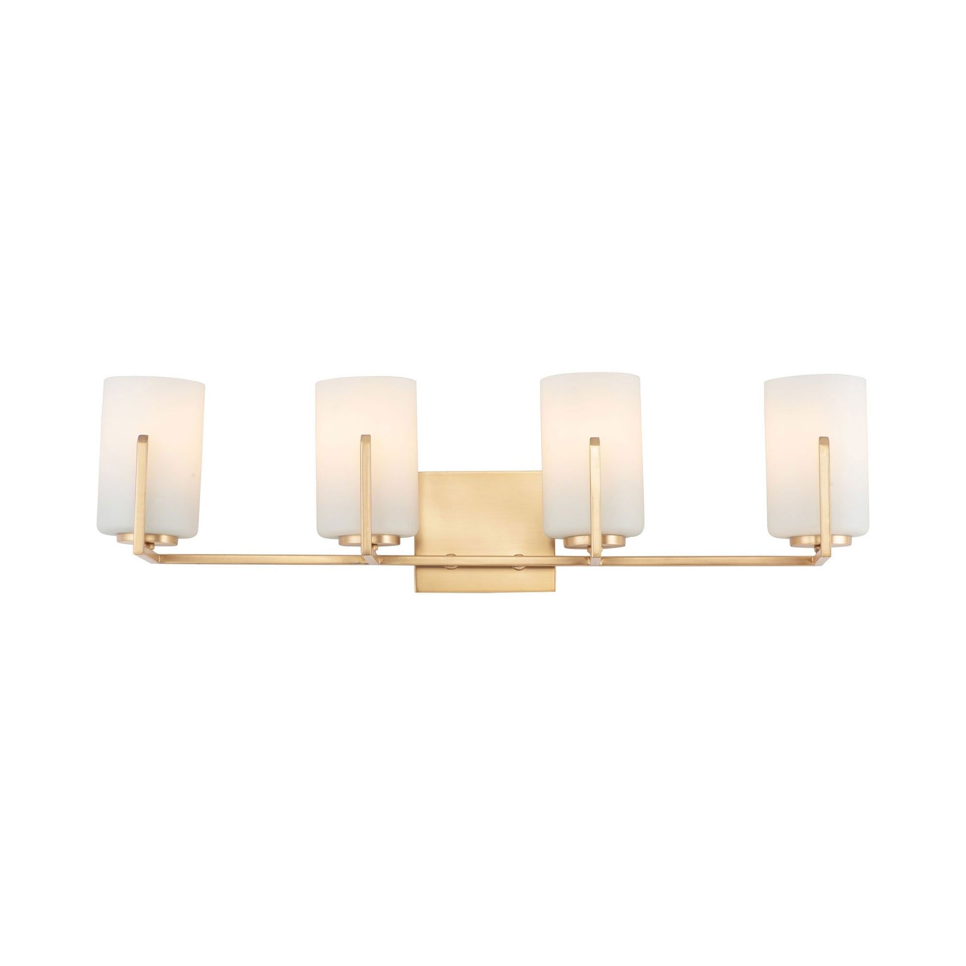 Dart Bath Vanity Light in Satin Brass (4-Light).