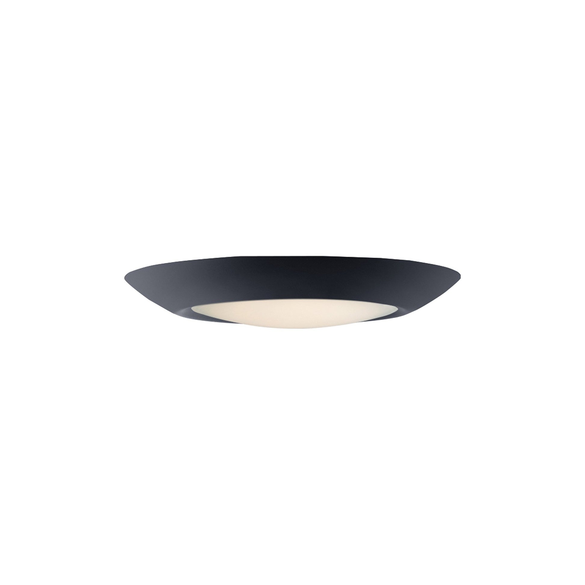 Diverse LED Flush Mount Ceiling Light in 7.5-Inch/Black.