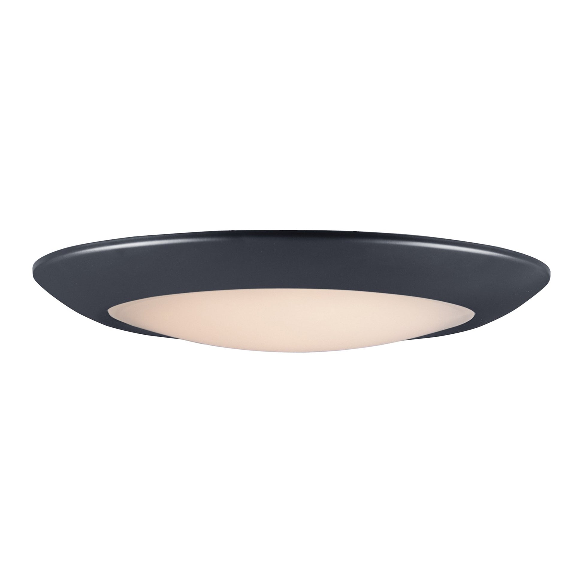 Diverse LED Flush Mount Ceiling Light in 13-Inch/Black.