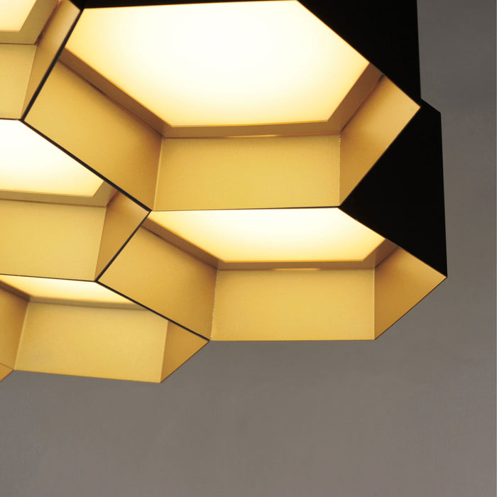 Honeycomb LED Chandelier in Detail.