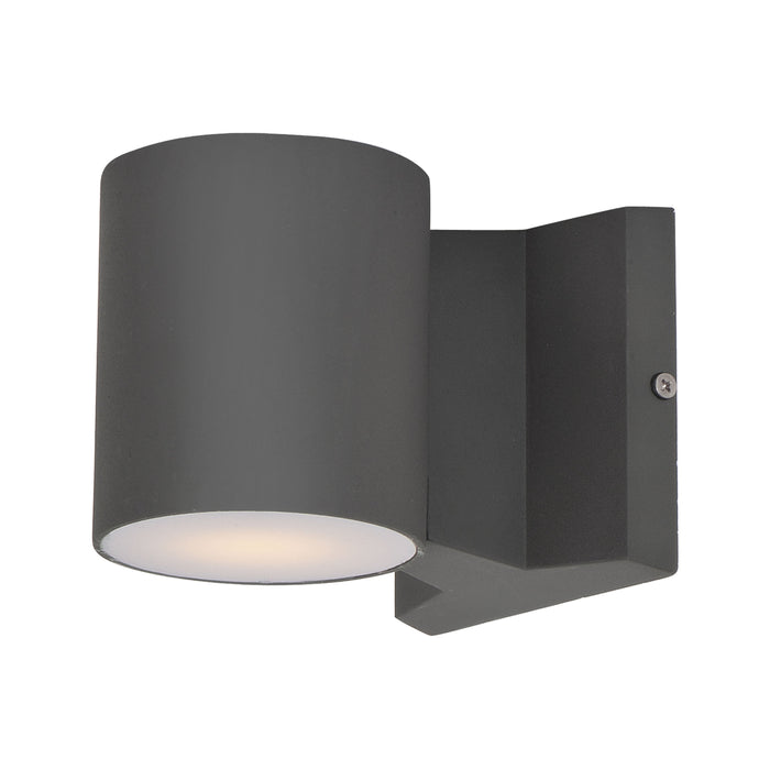 Lightray Outdoor LED Wall Light in Cylinder/Architectural Bronze.