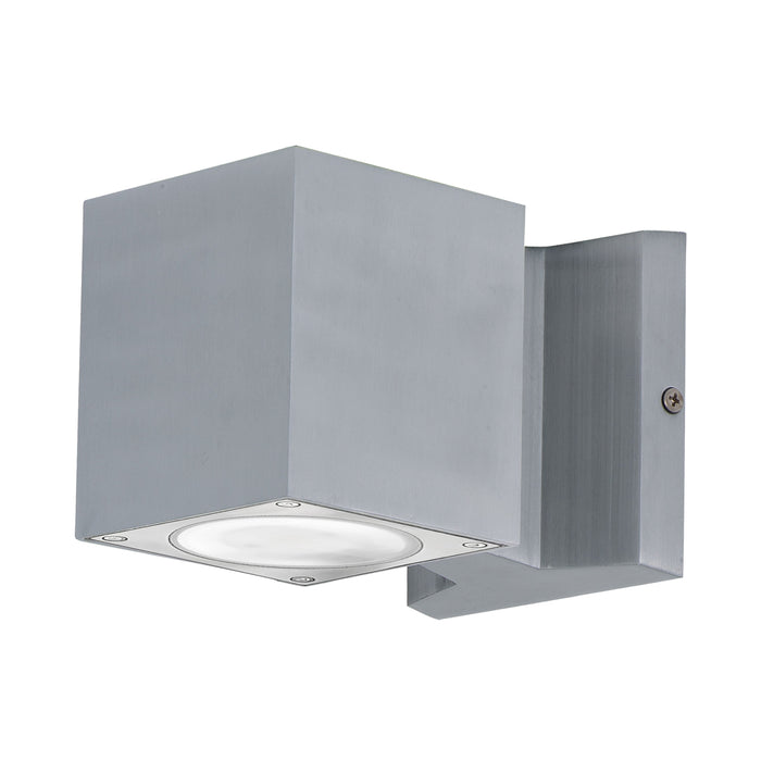 Lightray Outdoor LED Wall Light in Square /Brushed Aluminum.
