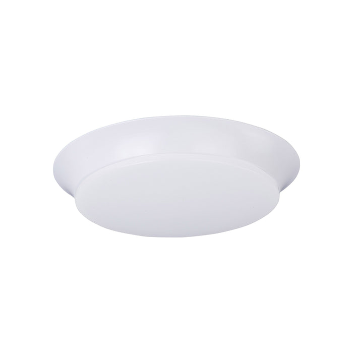 Low Profile LED Flush Mount Ceiling Light in White (Small).