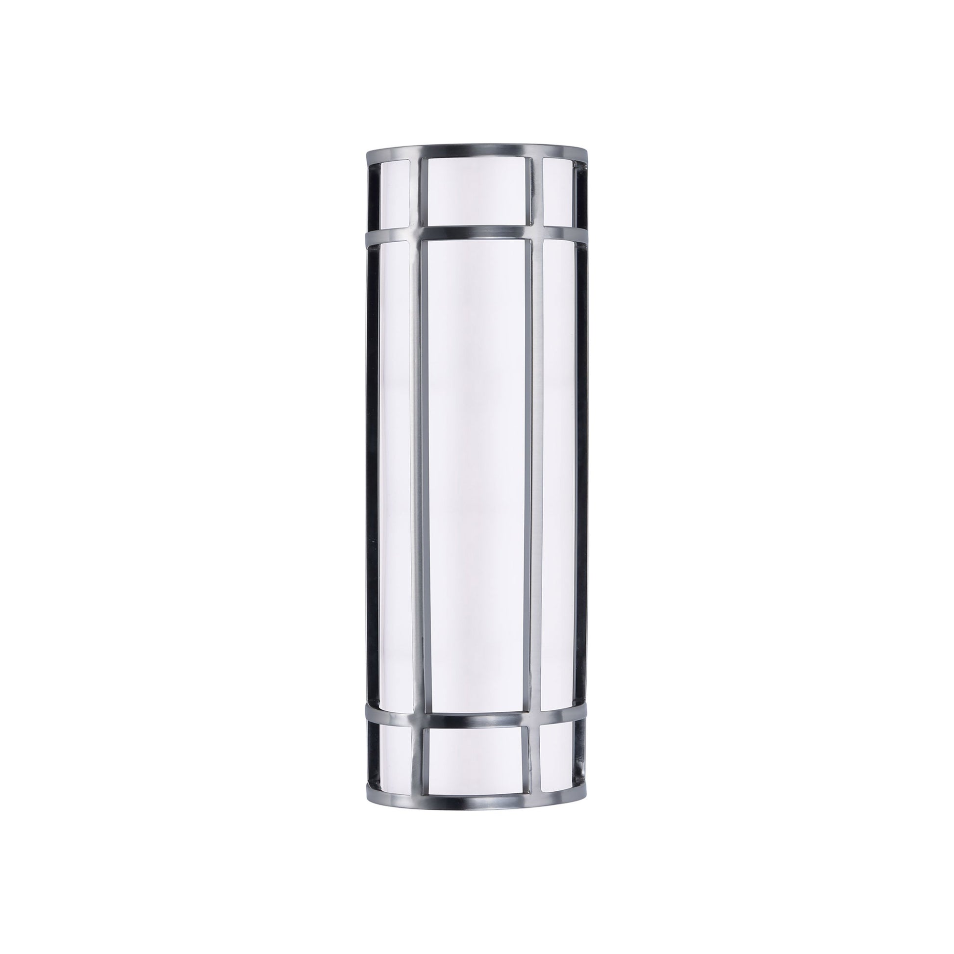 Moon Ray Outdoor LED Wall Light in Satin Nickel (Medium).