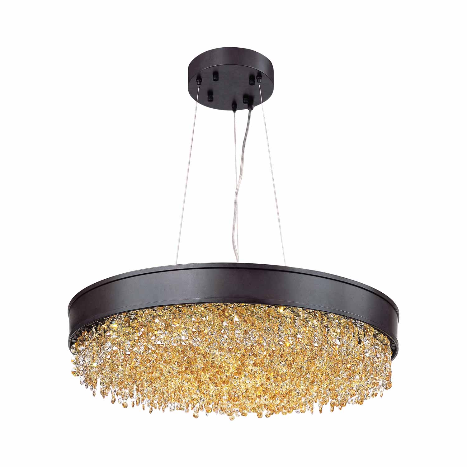 Mystic LED Pendant Light in Bronze (16-Light).