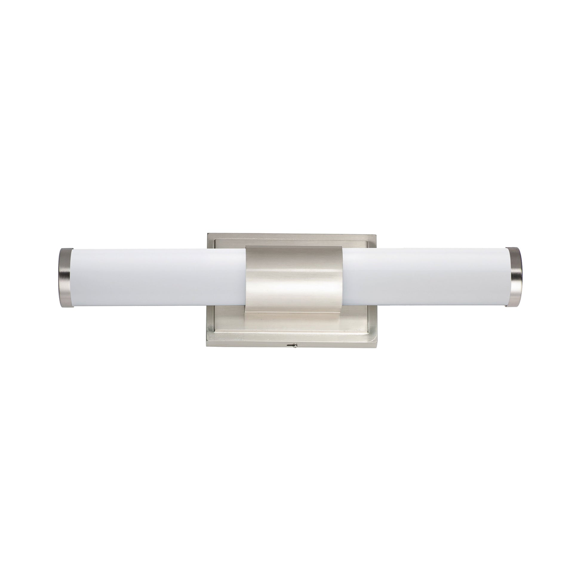 Optic LED Bath Vanity Light in Satin Nickel (Small).