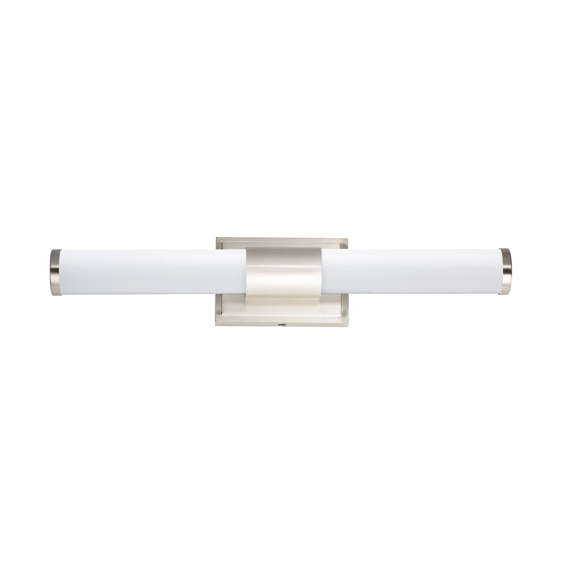 Optic LED Bath Vanity Light in Satin Nickel (Medium).