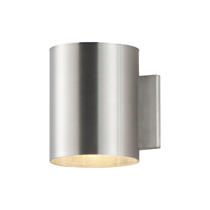 Outpost Outdoor Wall Light in LED/5-Inch/Short/Brushed Aluminum.