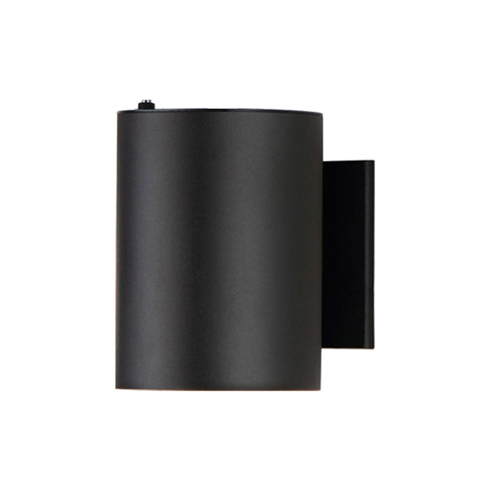 Outpost Outdoor Wall Light in Incandescent/Photocell/5-Inch/Short/Photocell/Black.