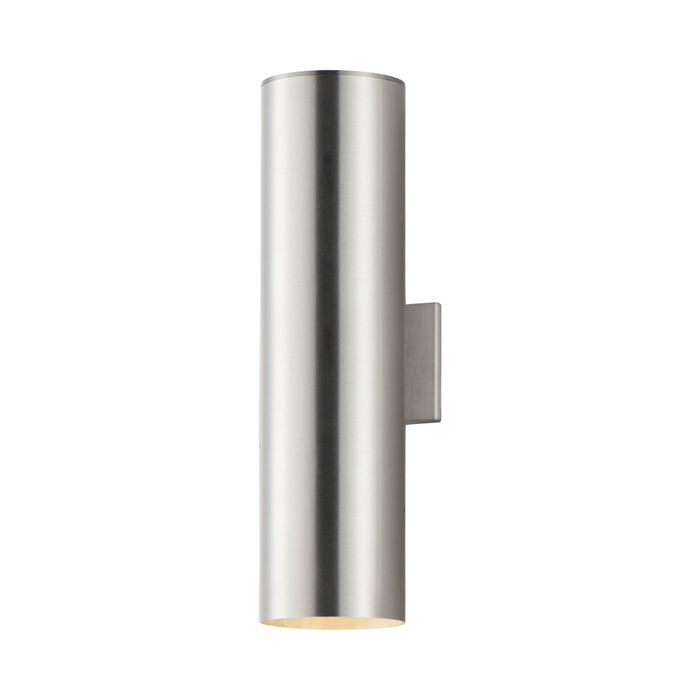 Outpost Outdoor Wall Light in LED/5-Inch/Long/Brushed Aluminum.