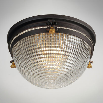 Portside Outdoor Flush Mount Ceiling Light in Detail.