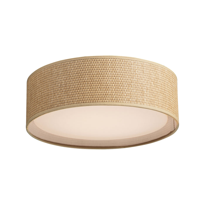Prime LED Flush Mount Ceiling Light in Grass Cloth (Small).