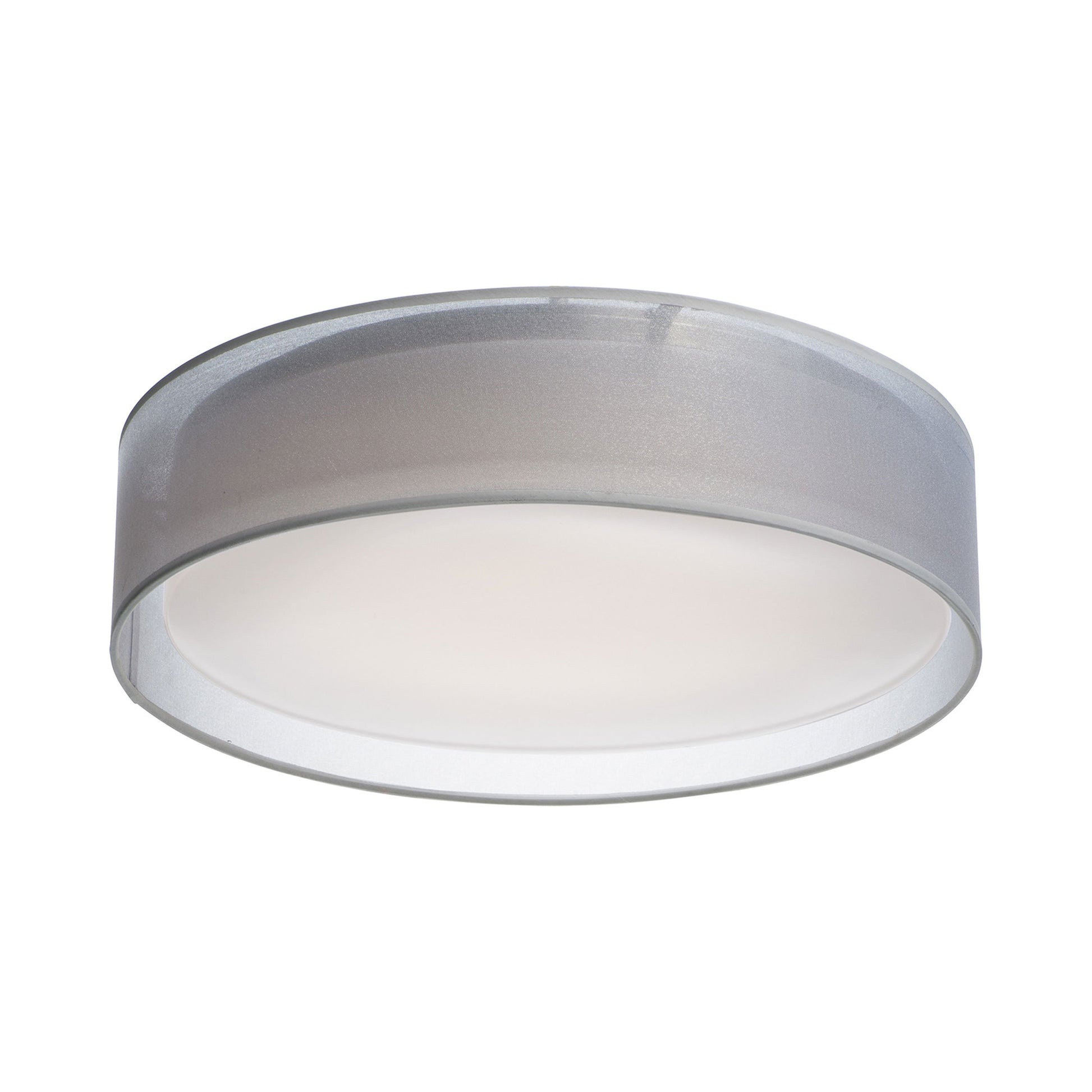 Prime LED Flush Mount Ceiling Light in White Organza (Medium).